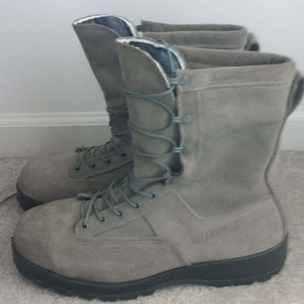 Belleville Army Combat Boots Size Men's 12 W labeled